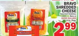 Bravo Supermarkets BRAVO SHREDDED CHEESE offer