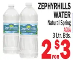 Bravo Supermarkets ZEPHYRHILLS WATER offer