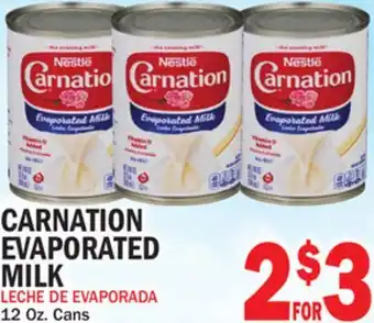 Bravo Supermarkets CARNATION EVAPORATED MILK offer