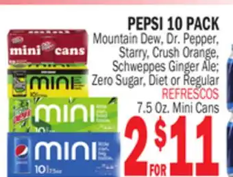 Bravo Supermarkets PEPSI 10 PACK offer