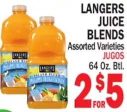 Bravo Supermarkets LANGERS JUICE BLENDS offer