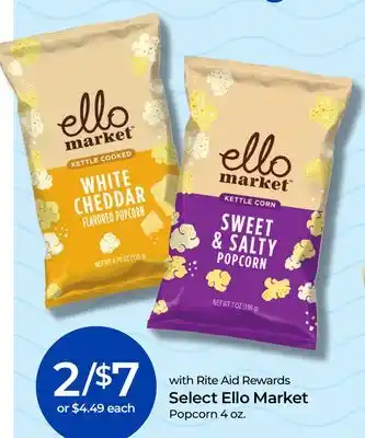 Rite Aid Select Ello Market Popcorn offer