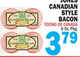 Bravo Supermarkets JONES CANADIAN STYLE BACON offer