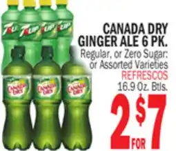 Bravo Supermarkets CANADA DRY GINGER ALE 6 PK offer