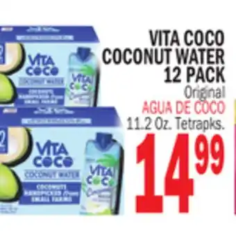 Bravo Supermarkets VITA COCO COCONUT WATER 12 PACK offer