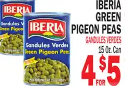 Bravo Supermarkets IBERIA GREEN PIGEON PEAS offer