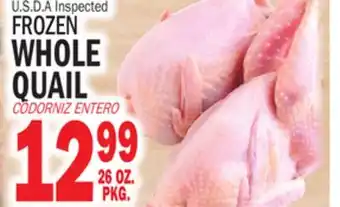 Bravo Supermarkets FROZEN WHOLE QUAIL offer