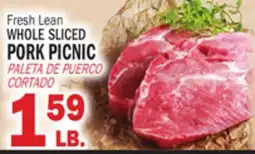 Bravo Supermarkets WHOLE SLICED PORK PICNIC offer