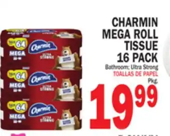 Bravo Supermarkets CHARMIN MEGA ROLL TISSUE 16 PACK offer