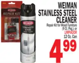 Bravo Supermarkets WEIMAN STAINLESS STEEL CLEANER offer