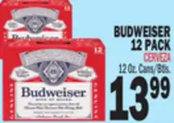 Bravo Supermarkets BUDWEISER 12 PACK offer