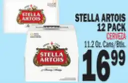 Bravo Supermarkets STELLA ARTOIS 12 PACK offer