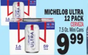 Bravo Supermarkets MICHELOB ULTRA 12 PACK offer