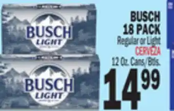 Bravo Supermarkets BUSCH 18 PACK offer