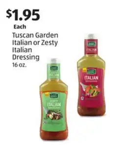 Aldi Tuscan Garden Italian or Zesty Italian Dressing offer