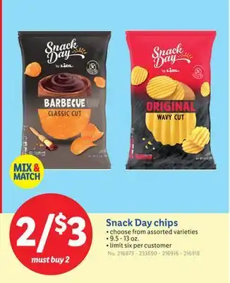 Lidl Snack Day chips offer