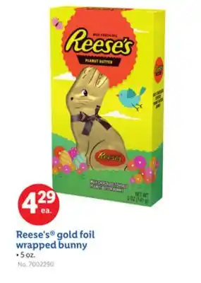 Lidl Reese's gold foil wrapped bunny offer