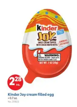 Lidl Kinder Joy cream filled egg offer