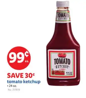 Lidl tomato ketchup offer