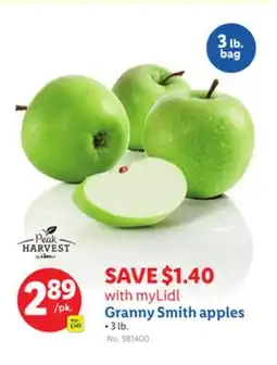 Lidl Granny Smith apples offer