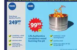 Lidl Life Authentics smokeless wood burning fire pit offer