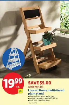 Lidl Livarno Home multi-tiered plant stand offer