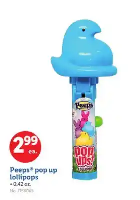 Lidl Peeps pop up lollipops offer