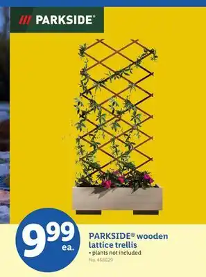 Lidl PARKSIDE wooden lattice trellis offer