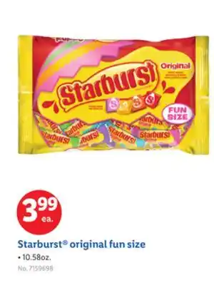 Lidl Starburst original fun size offer