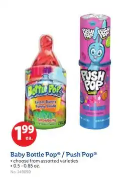 Lidl Baby Bottle Pop /Push Pop offer