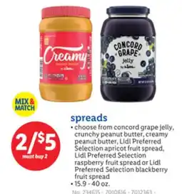 Lidl Spreads offer