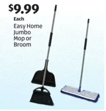 Aldi Easy Home Jumbo Mop or Broom offer