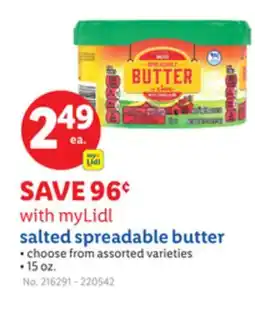 Lidl salted spreadable butter offer