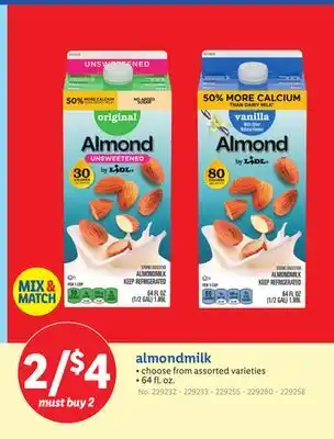 Lidl almondmilk offer