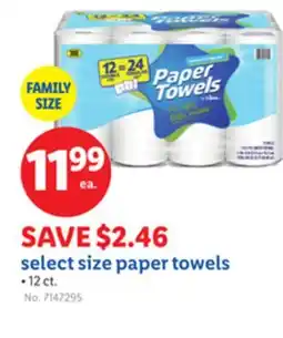 Lidl select size paper towels offer