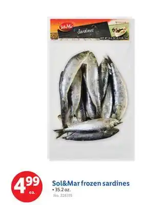 Lidl Sol&Mar frozen sardines offer