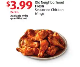 Aldi Old Neighborhood Fresh Seasoned Chicken Wings offer