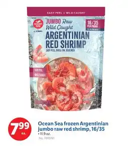 Lidl Ocean Sea frozen Argentinian jumbo raw red shrimp, 16/35 offer