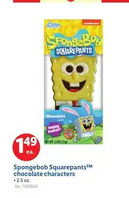 Lidl Spongebob Squarepants chocolate characters offer