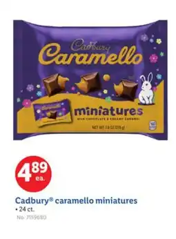 Lidl Cadbury caramello miniatures offer