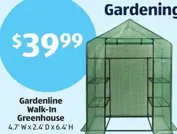 Aldi Gardenline Walk-In Greenhouse offer