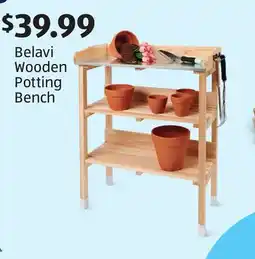 Aldi Belavi Wooden Potting Bench offer