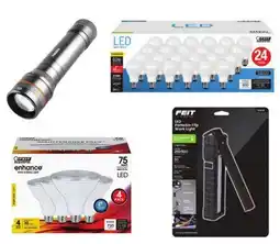 Ace Hardware NEBO Newton LED Flashlight, Select Feit Electric Bulbs, or Feit Electric Portable LED Work Light offer