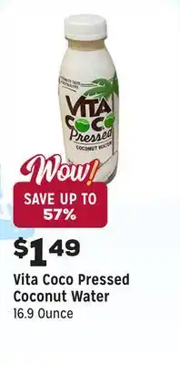 Grocery Outlet Pressed Coconut Water offer