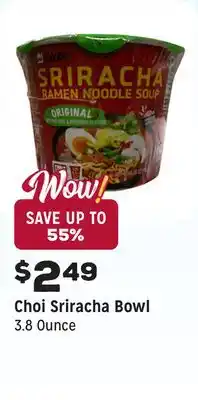 Grocery Outlet Sriracha Bowl offer