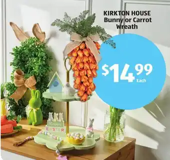 Aldi KIRKTON HOUSE Bunny or Carrot Wreath offer