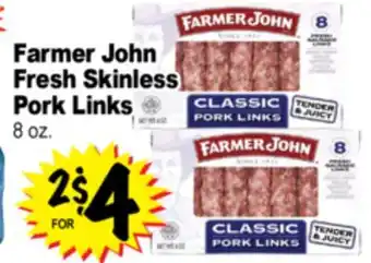 Superior Grocers Farmer John Fresh Skinless Pork Links offer