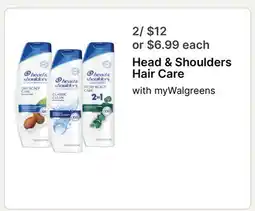 Walgreens Head & Shoulders Hair Care offer