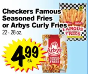 Superior Grocers Checkers Famous Seasoned Fries Seasoned Fries or Arbys Curly Fries offer