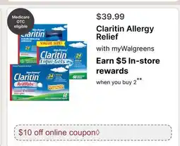 Walgreens Claritin Allergy Relief offer